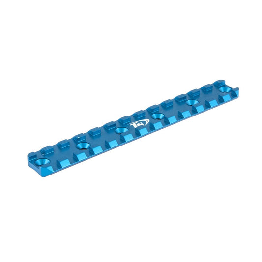Toni System Slitta Picatinny corta 6 fori 135 mm, interasse 25 mm, per tubi astina ADC – Blu