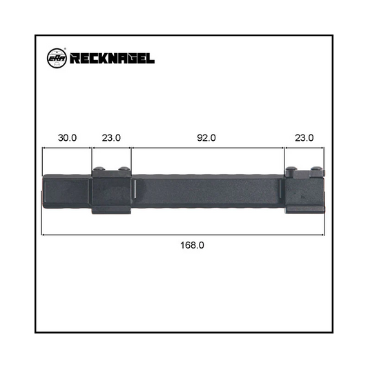 Recknagel base Picatinny/Weaver in alluminio per CZ 550 Magnum