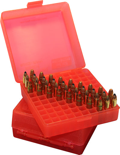 MTM - Flip-Top Ammo Box 38 Special 357 Magnum 100 - Red