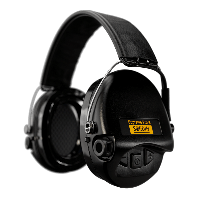 Sordin Supreme Pro-X LED With Gel Rings - Black