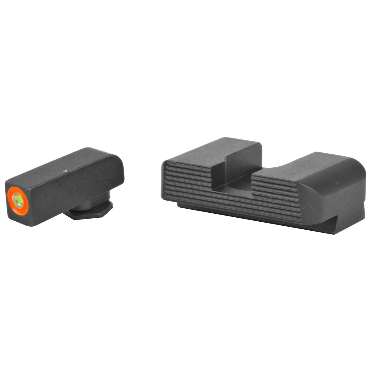 AmeriGlo Hackathorn Sight Glock - Green Tritium Orange Outline Front - Black Rear - ITA
