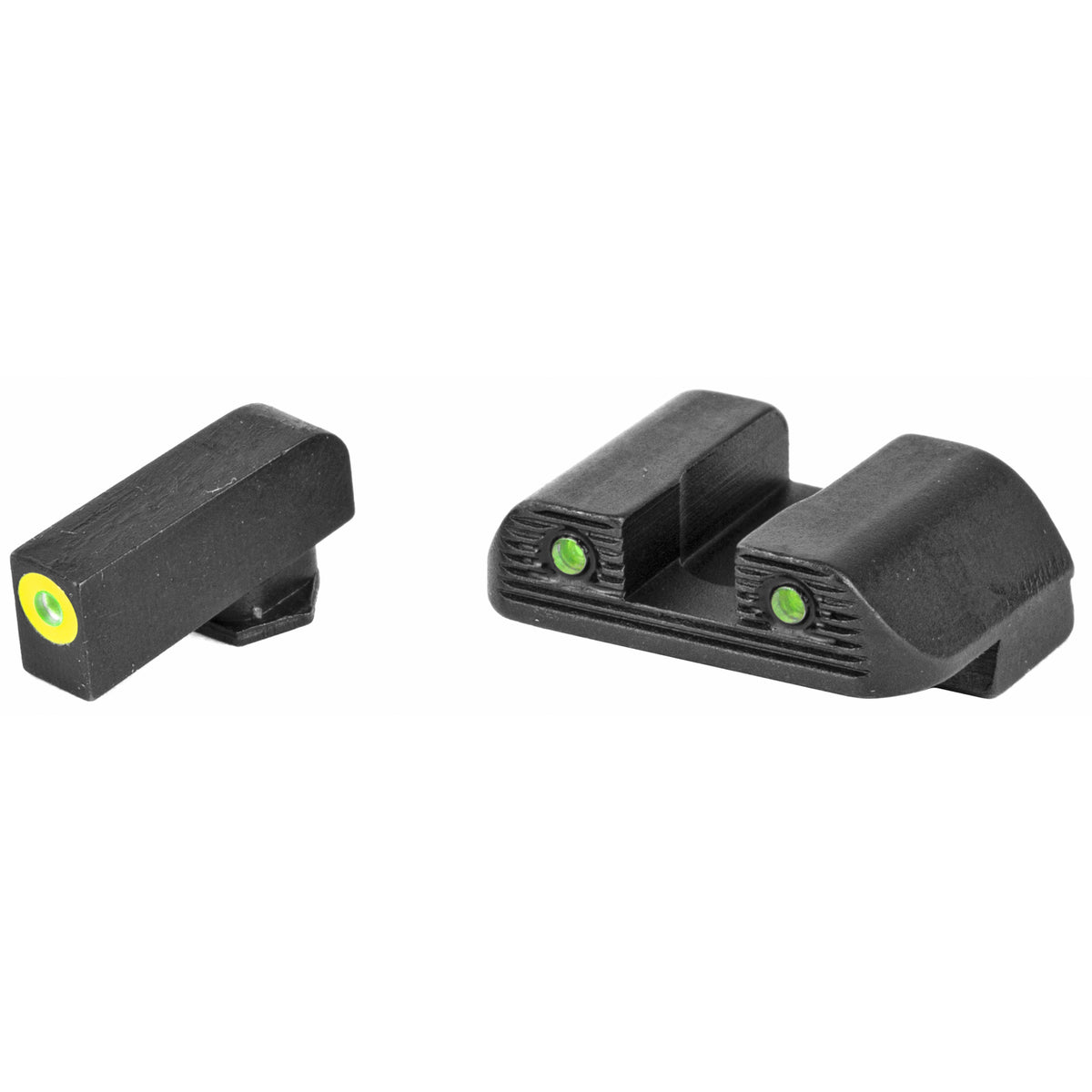 AmeriGlo - Trooper Sight Fits Glock 42,43,43X - Green Lime Front Rear