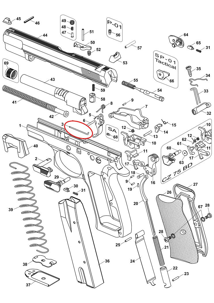 CZ Slide Stop Spring CZ75/85 