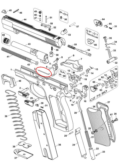 CZ Slide Stop Spring CZ75/85 