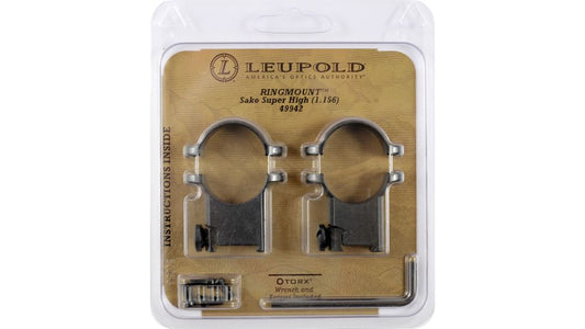Leupold Sako Ring Mounts 1in Super High - Gloss Black