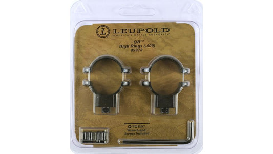 Leupold Quick Release Riflescope Rings Tube 1in High - Gloss Black