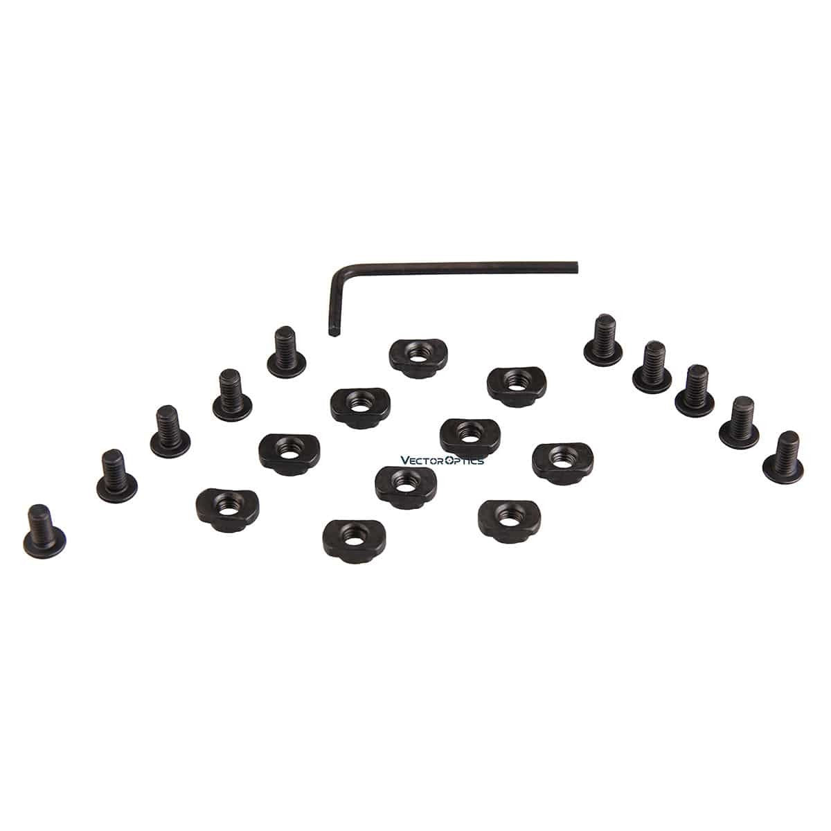 Vector Optics MLOK Rail Section Screws - Black
