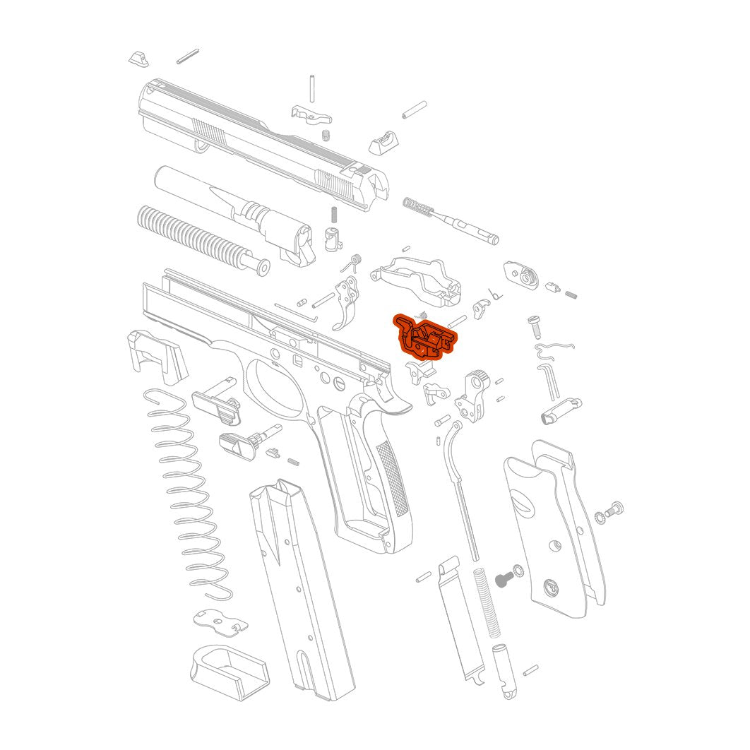 CZ Ejector CZ 75/ Shadow - Black