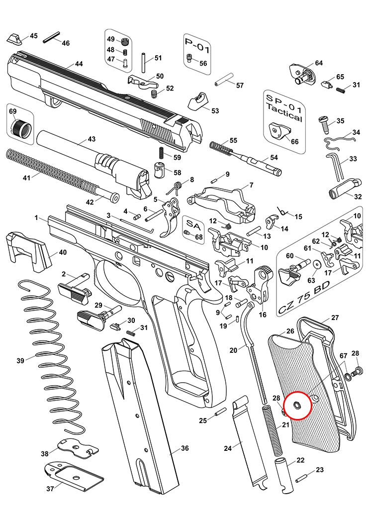 CZ Slotted Lock Washer CZ75