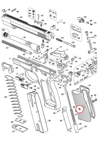 CZ Slotted Lock Washer CZ75