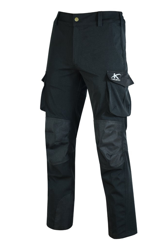 KONUSTEX -  MYLIUS Pantalone da caccia leggero elasticizzato - Black Large