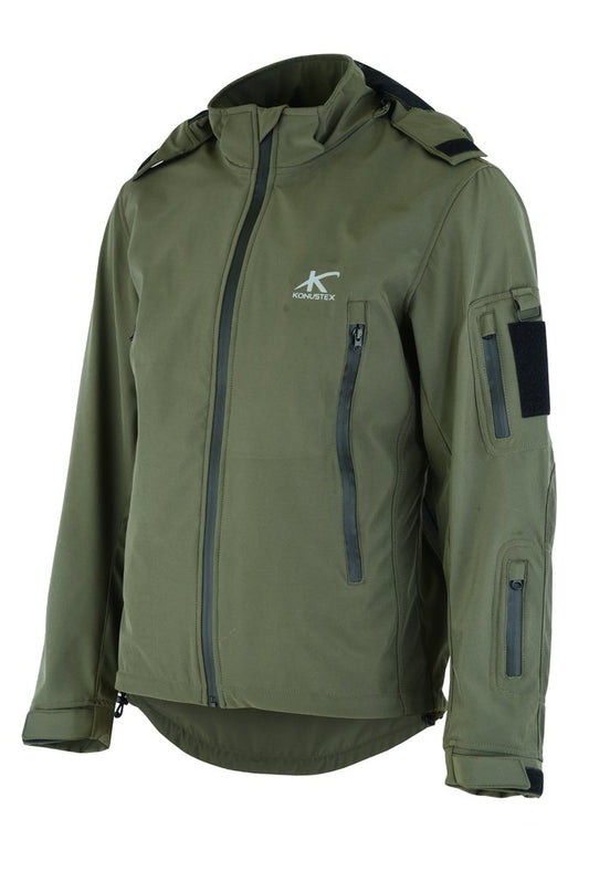 KONUSTEX - Gamexel Giacca da caccia impermeabile leggera - Green X-Large