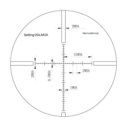 Vector Optics Sentinel 8-32x50SFP E-SF Riflescope Illuminated MP Reticle