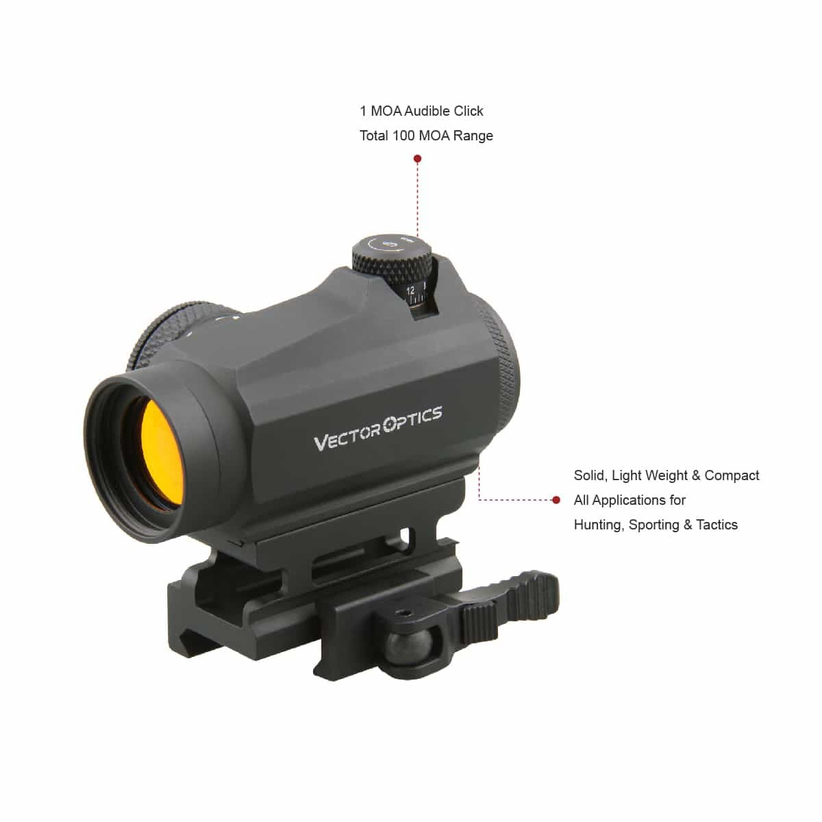 Vector Optics Maverick 1x22 GenII 3MOA Red Dot Sight