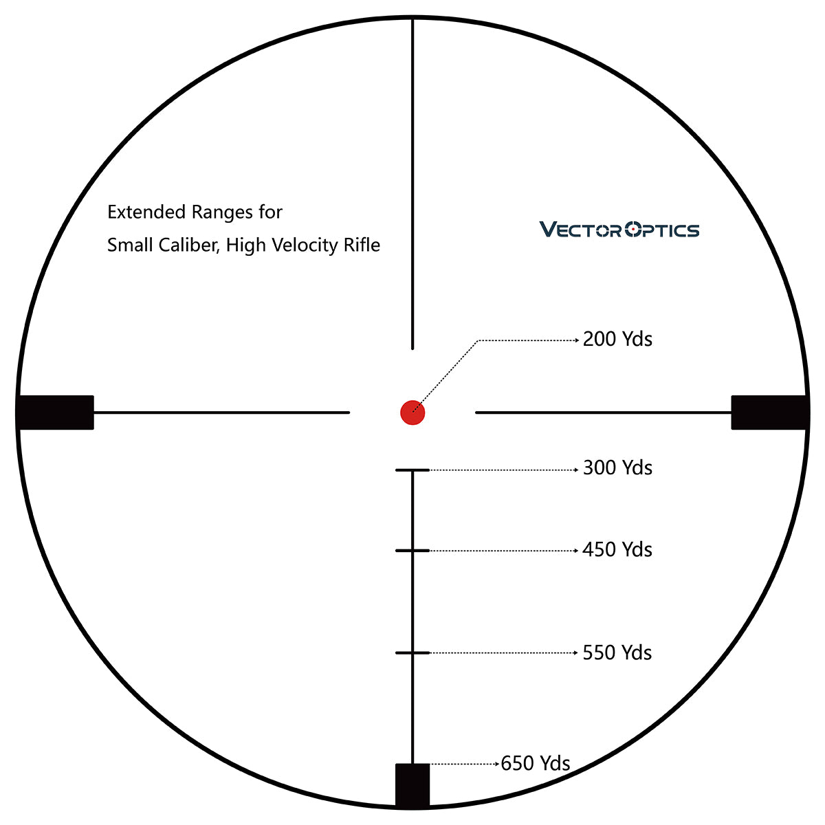 Vector Optics Hugo Riflescope 1" Tube 6-24x50GT SFP VOI-10BDC Reticle