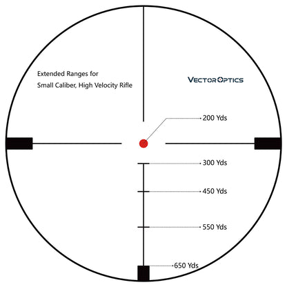 Vector Optics Hugo Riflescope 1" Tube 6-24x50GT SFP VOI-10BDC Reticle
