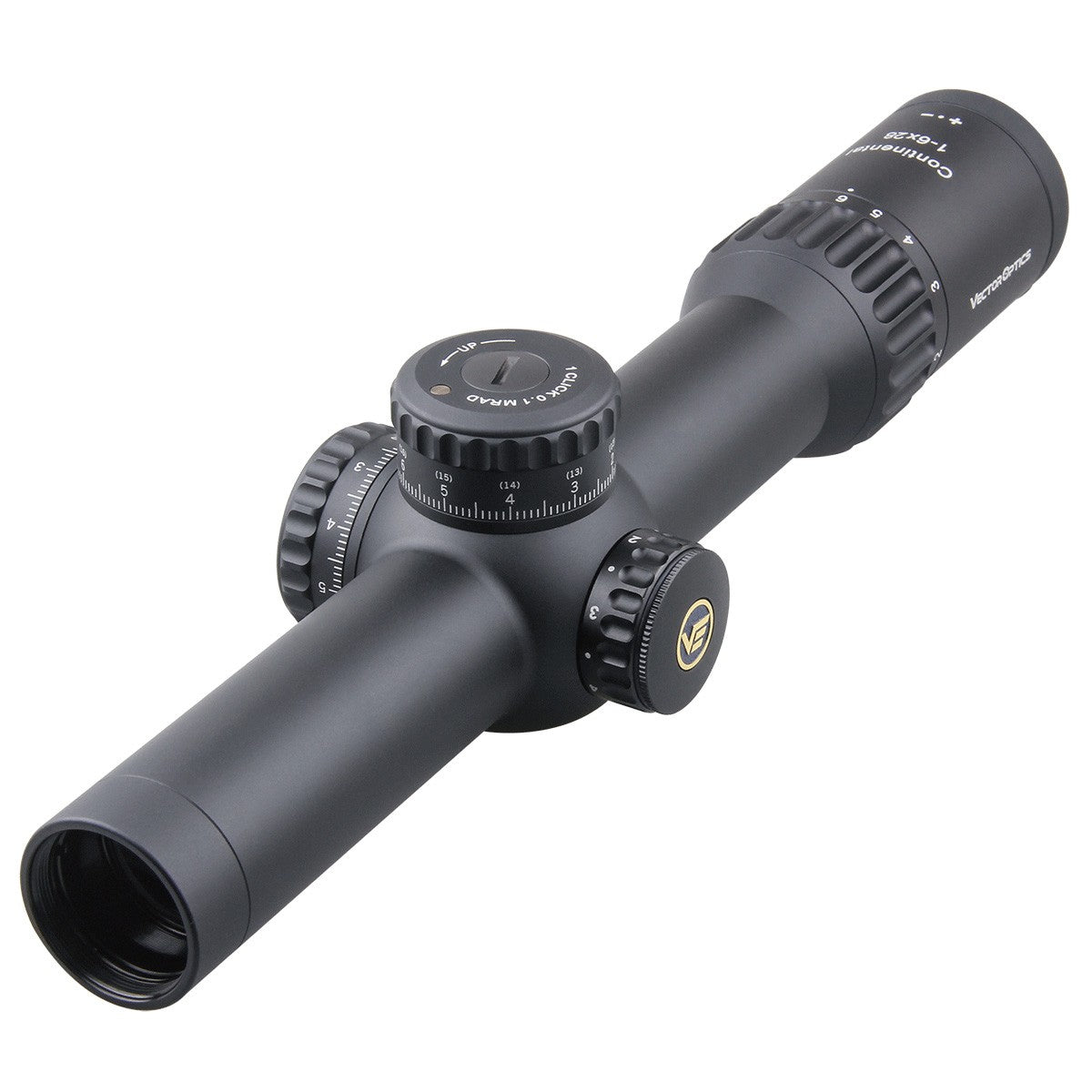 Vector Optics Continental Riflescope 34mm Tube 1-6x28mm FFP Illuminated VCT-BNW Reticle