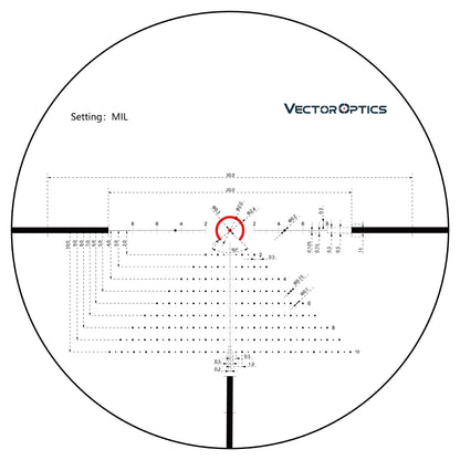 Vector Optics Constantine Riflescope 30mm Tube 1-8x24mm FFP Illuminated VOF-EHT Reticle
