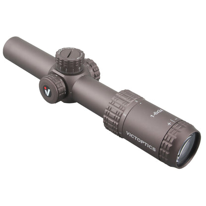 VictOptics Riflescope S6 30mm  Tube 1-6x24 SFP Illuminated VI-CTSIX Reticle Coyote