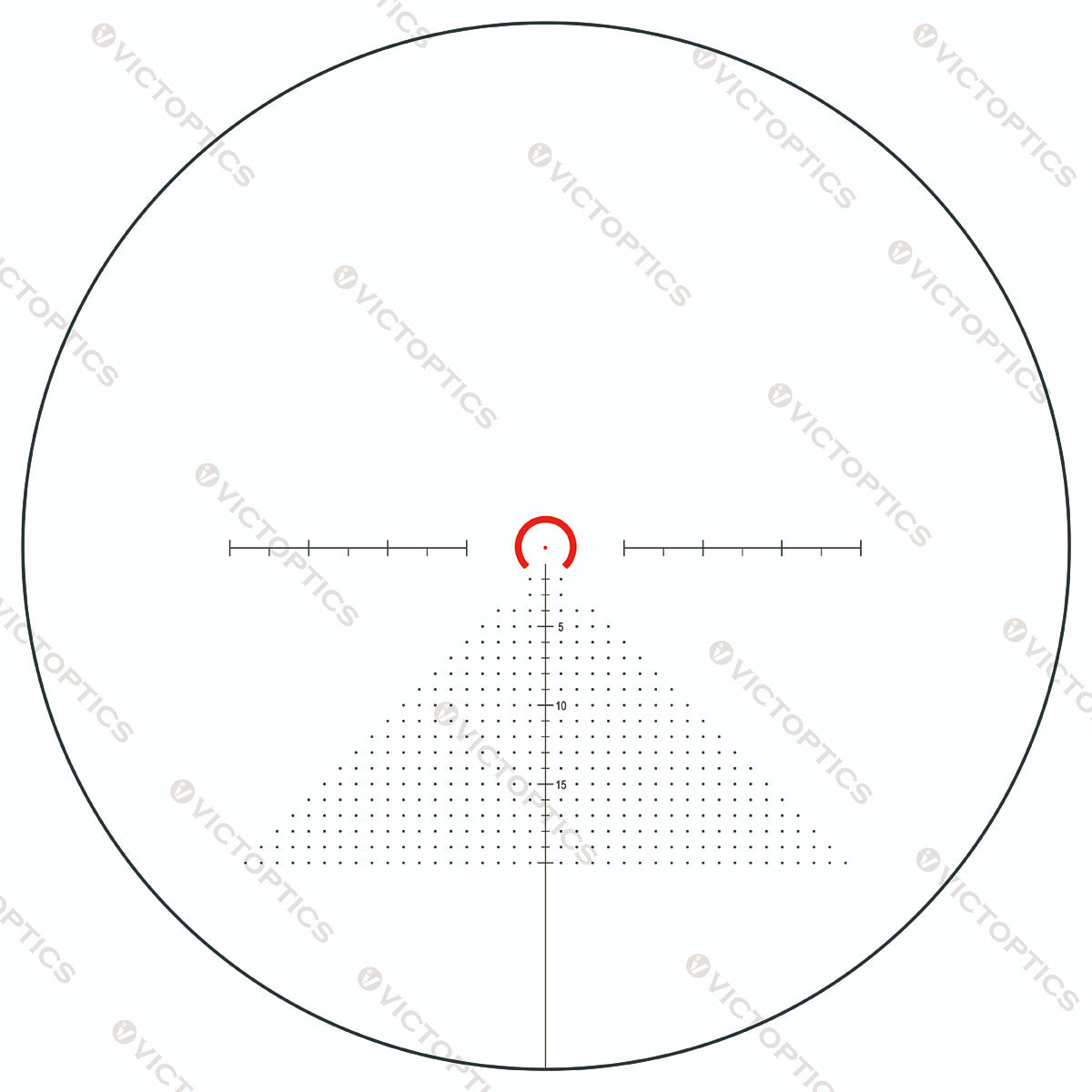 VictOptics Riflescope S6 30mm  Tube 1-6x24 SFP Illuminated VI-CTSIX Reticle Coyote