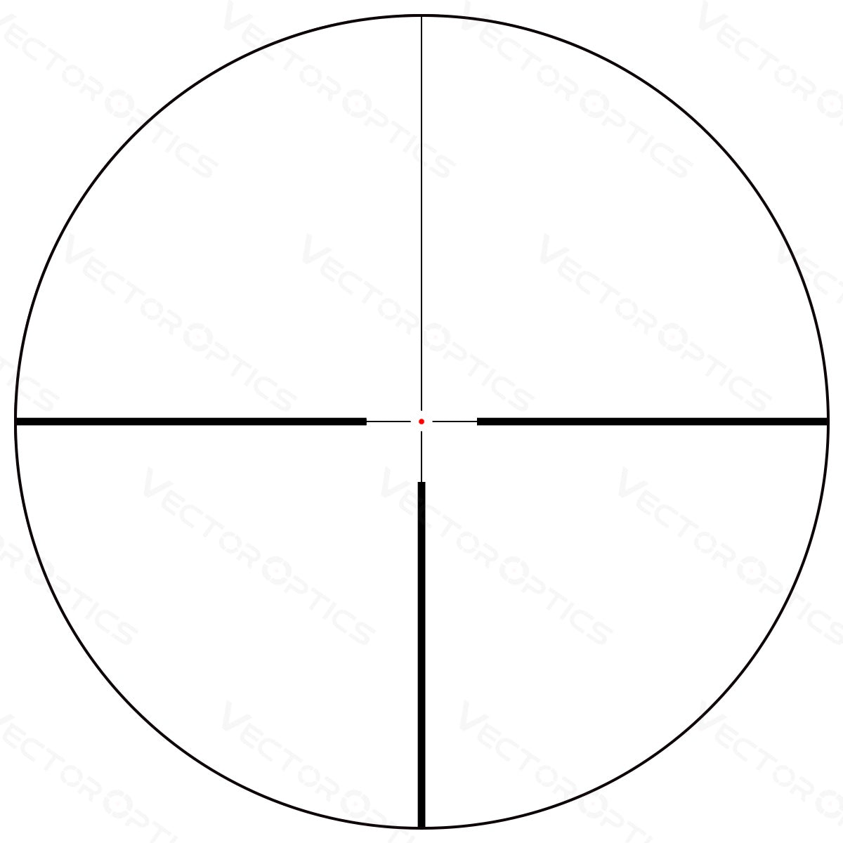Vector Optics Continental x6 1-6x24 G4 30mm Tube German #4 Reticle
