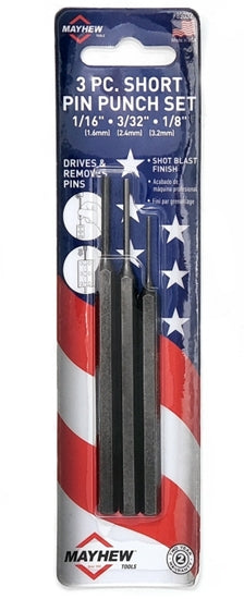 MCARBO Armorer Punch Set 3 Piece - 1/16" - 3/32" - 1/8"