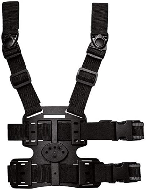 Vega Holster 8K18 - Polymer multi fastening thigh platform - BLACK