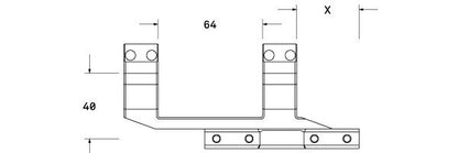 Audere Impetus Cantilever 1.5" Offset - Tubo 30 mm - Weaver/Picatinny