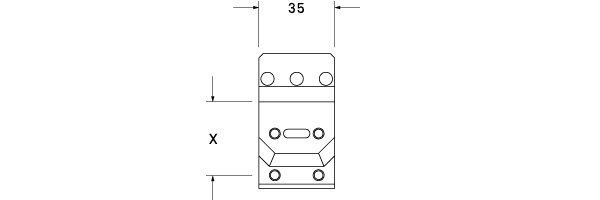 Audere Adversus Scope Rings Height 34 - Tubo 30 mm - Weaver/Picatinny