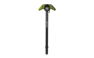 Aero Precision, BREACH, AR-10 Charging Handle, Ambidextrous, Large Lever, Gas Deflection Shelf, Anodized Finish, Black and Olive Drab Green