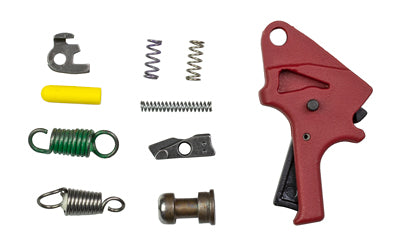Apex Tactical Forward Set Sear trigger kit with flat-faced polymer trigger – red