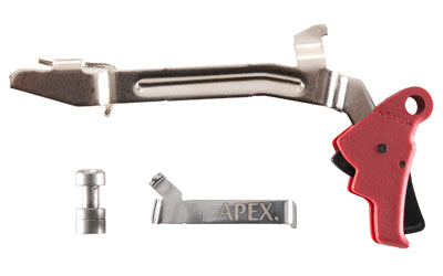 Kit de détente Apex Tactical Specialties Polymer AEK pour Glock Gen 3/4 Standard Frame rouge