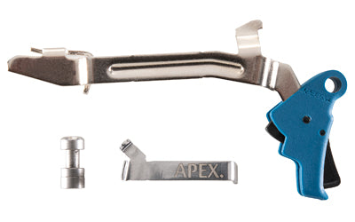 Sada Apex Tactical Specialties Polymer AEK pro vylepšení spouště pro Glock Gen 3/4 Standard Frame modrá