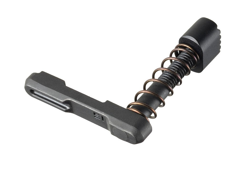 Strike Industries Enhanced Magazine Catch nero per AR-15, dettaglio 3