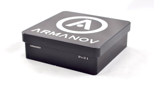 Armanov Case Gauge box 100 rnd pockets with Flip Cover 45ACP - Black