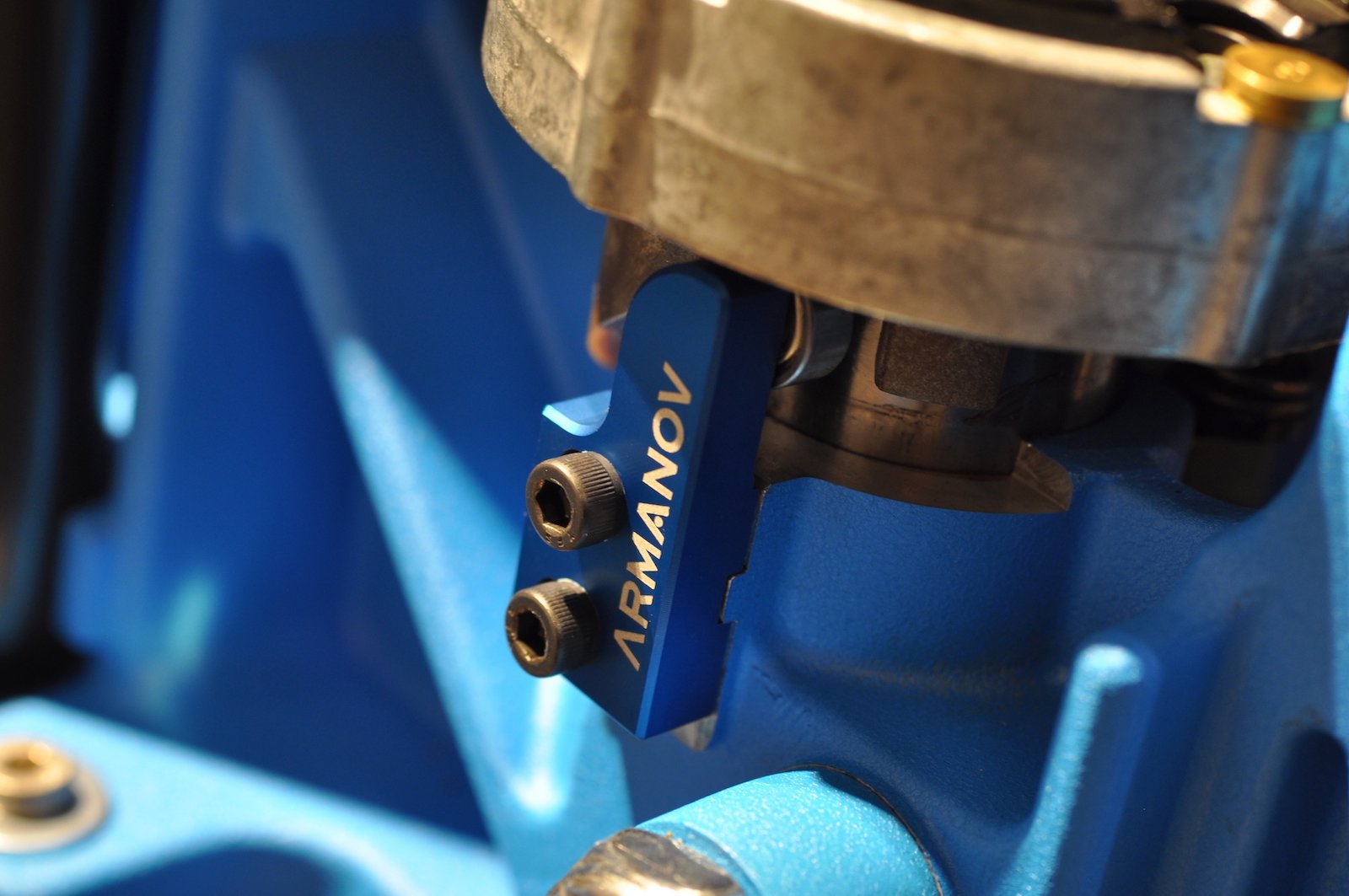 Armanov Index Bearing Cam Block for Dillon XL650 - Blue