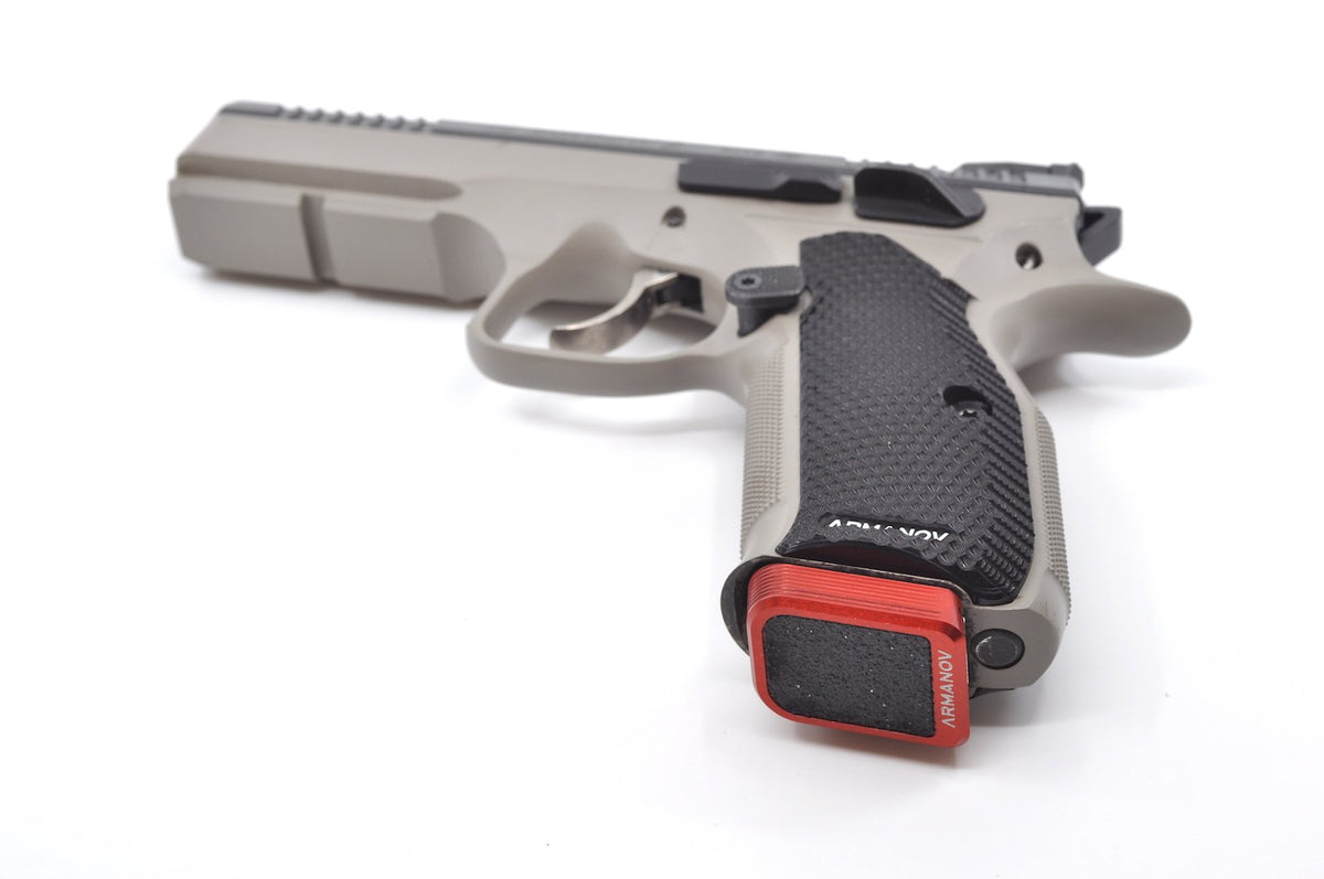 Armanov fondello caricatore +1 Rnd per Shadow 2 SP01 CZ 75 Race – rosso – vista 4