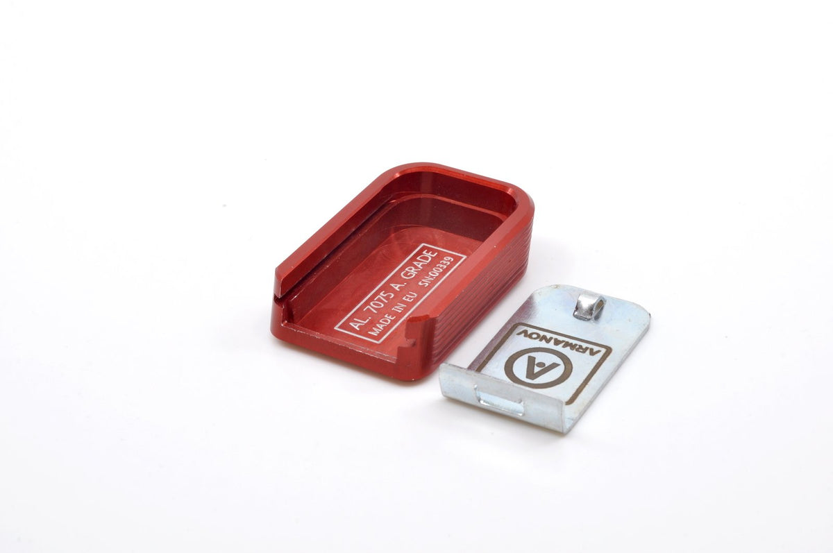 Armanov fondello caricatore +1 Rnd per Shadow 2 SP01 CZ 75 Race – rosso – vista 2