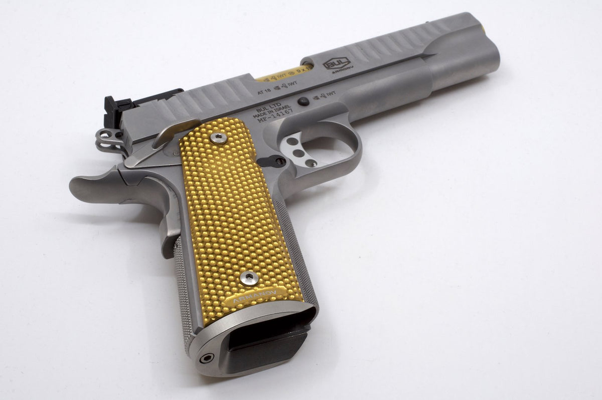 Armanov SpidErgo Pistol Grips for 1911 Medium Size - Gold