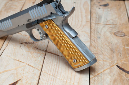 Armanov SpidErgo Pistol Grips for 1911 Medium Size - Gold