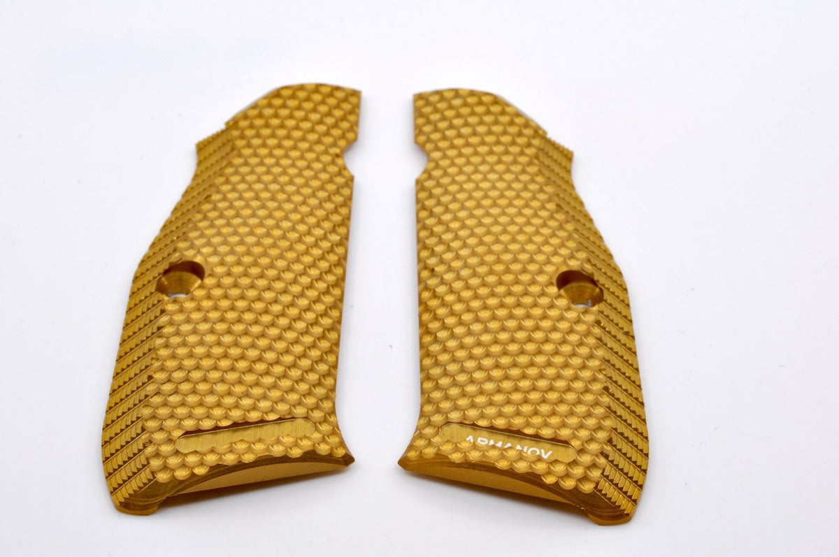 Armanov SpidErgo Pistol Grips for CZ Shadow 2, SP01 and 75 series - Gold