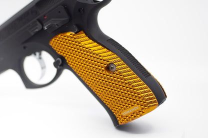 Armanov SpidErgo Pistol Grips for CZ Shadow 2, SP01 and 75 series - Gold