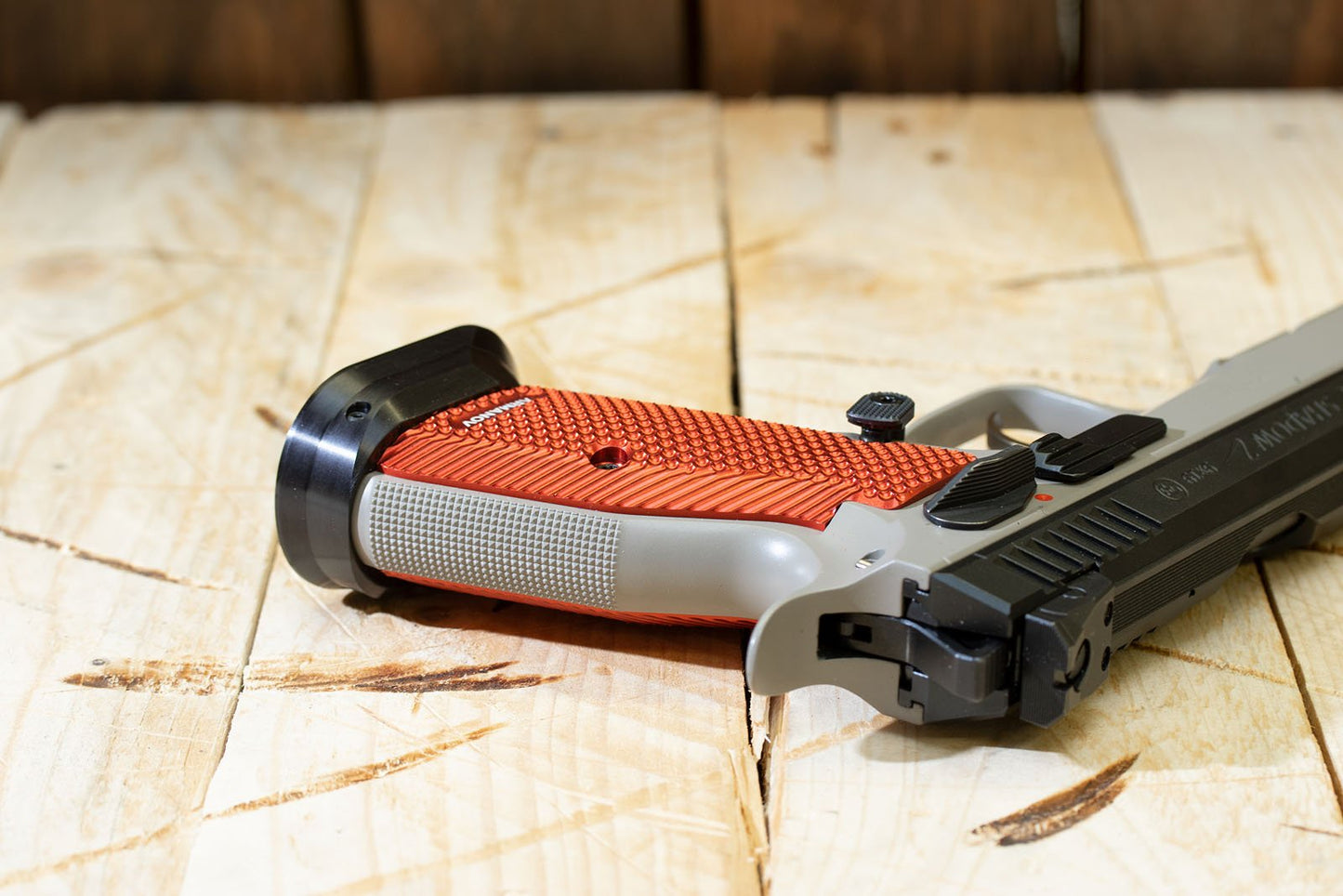 Armanov SpidErgo GEN2 Pistol Grips for CZ Shadow 2, SP01 and 75 series SHORT (For Magwell) LARGE - Red
