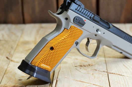Armanov SpidErgo GEN2 Pistol Grips for CZ Shadow 2, SP01 and 75 series SHORT (For Magwell) MEDIUM - Orange