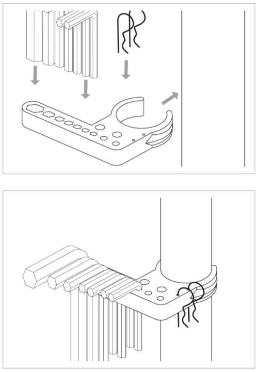 Armanov Hex Key Holder for Original Dillon Hex Keys and Some Accessories