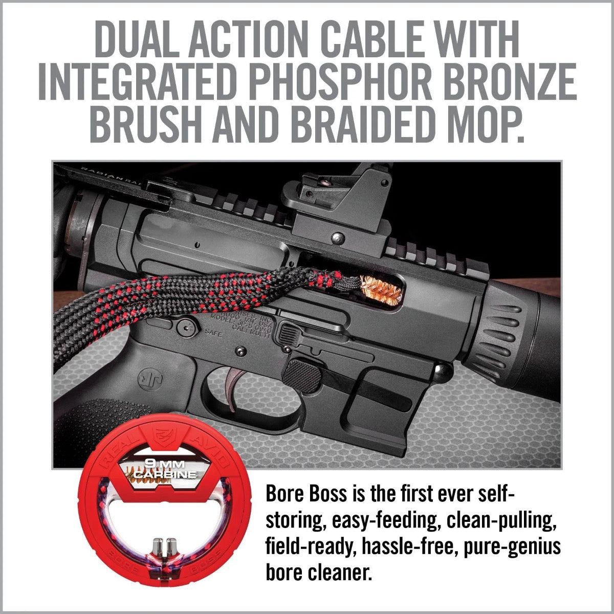 Real Avid BORE BOSS Bore Snake 12 ga