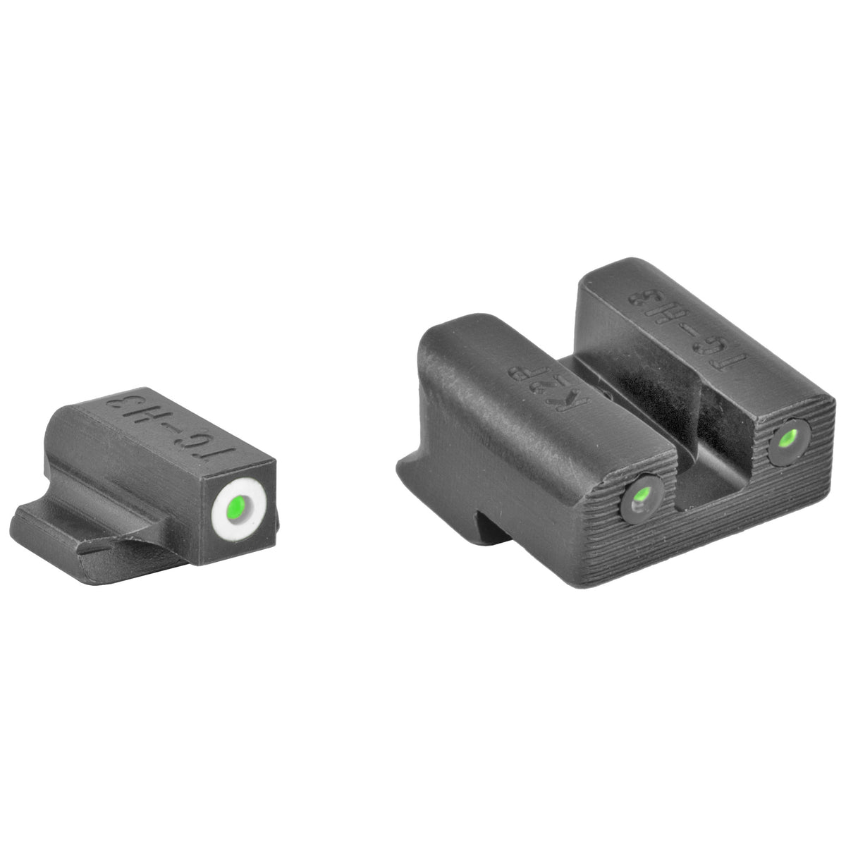 Truglo Tritium Pro Night Sights Canik TP9 Green Lamps White Ring around Front Lamp