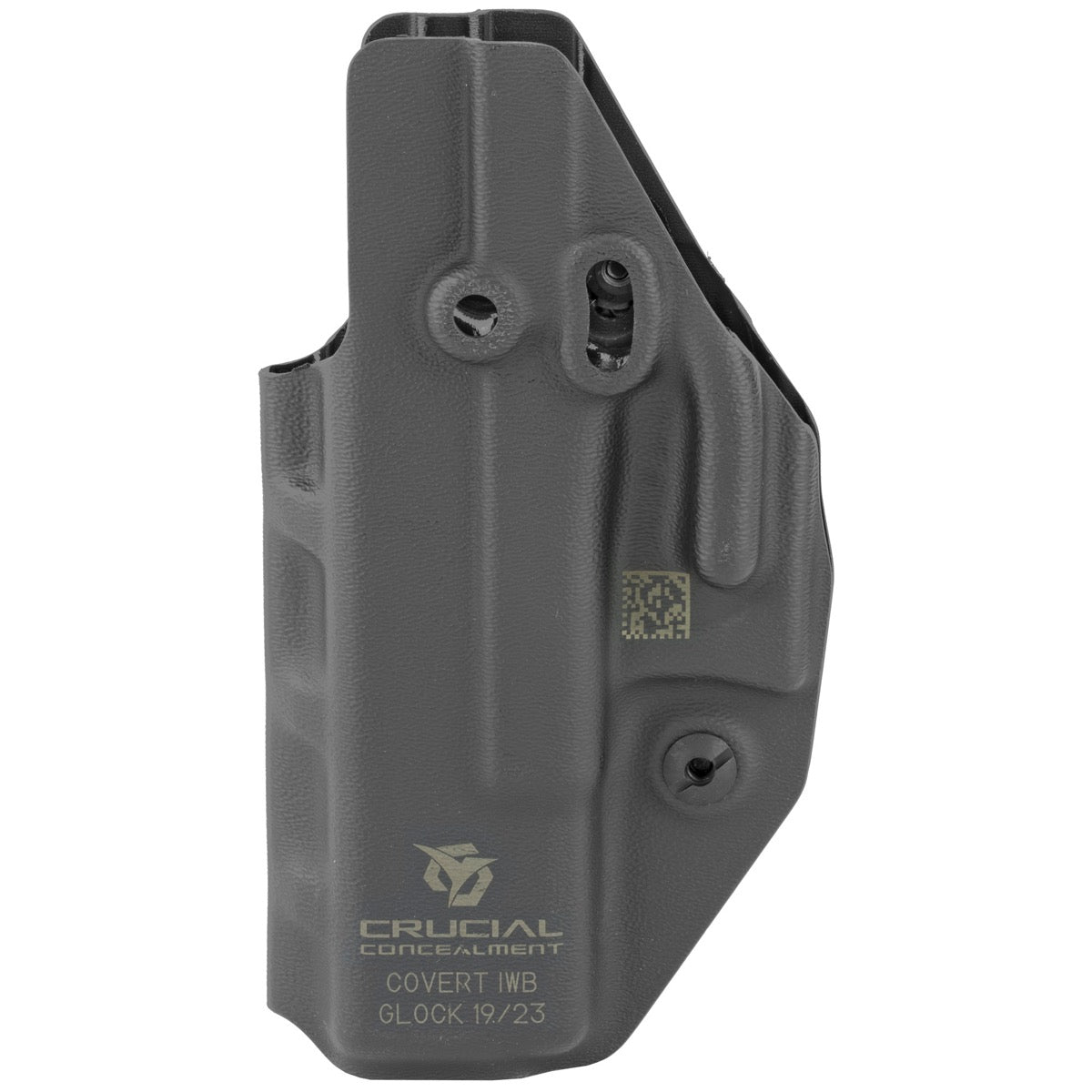 Crucial Concealment Covert IWB Ambidextrous Kydex Glock 19 - Black