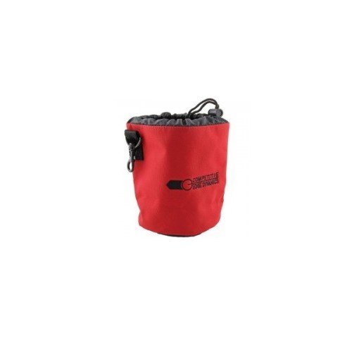 Double Alpha Belt Ced Ammo Brass Pouch - Red