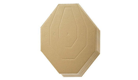 Eemann Tech IPSC Miniature (60%) Cardboard Targets White Back - 100 Pack